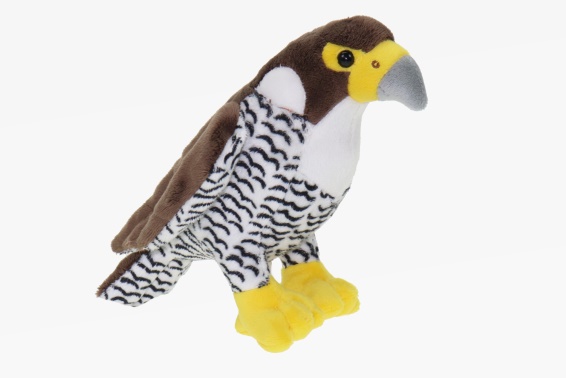 Plush falcon white height 18 cm (6)