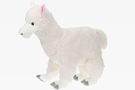 Plüsch Mega Alpaka weiss L 40 cm (3)