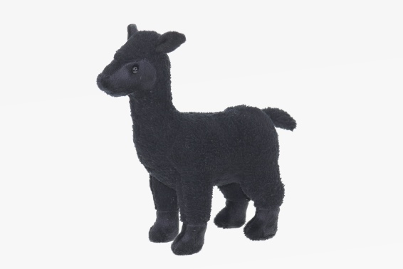 Plush alpaca black length 20 cm (6)