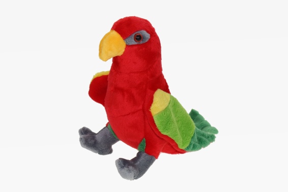 Plush chattering lory bird h 18,5 cm (6)