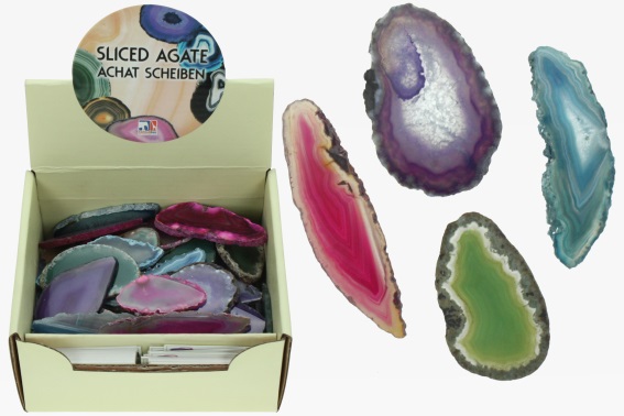 Agate slice lehgth 6 to 8 cm (50)