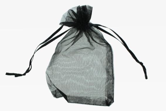 Organza bag black (24)