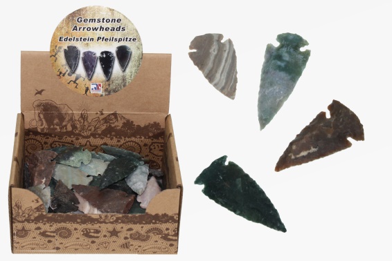 Gemstone arrowhead length 6 cm (36)