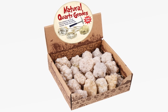 Quarzgeode natur ganz L 6 bis 8 cm (30)