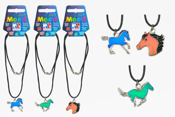 Mood necklace horse 3 assorted (36)