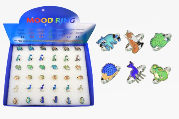Mood rings forest animals 36pcs set (1)