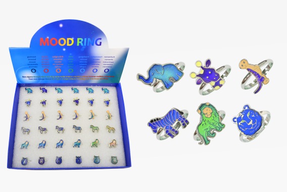 Mood rings zoo animals 36pcs set (1)