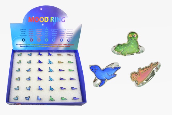 Mood rings seals 3 asst. 36pcs set  (1)