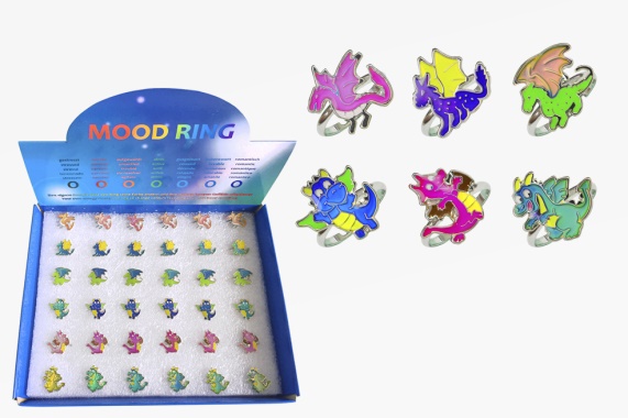 Mood rings dragons 36pcs set (1)