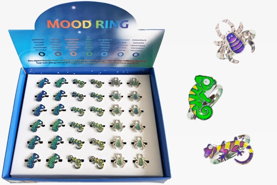 Mood rings reptiles 3 asst. 36pcs set (1)