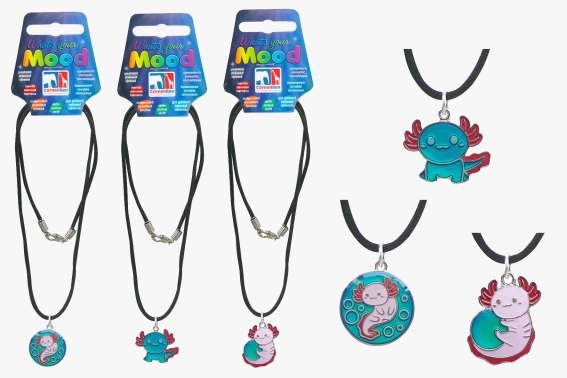 Mood necklace axolotl 3 assorted (36)