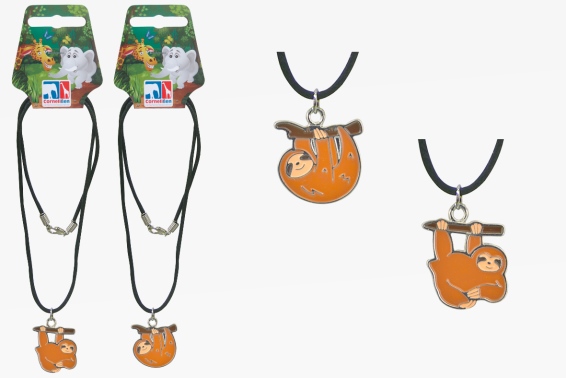 Sloth necklace 2 assorted (12)