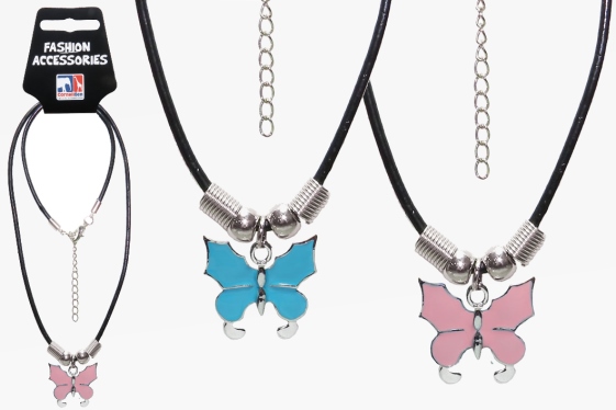 Butterfly necklace 2 assorted (12)