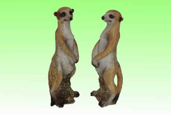 Poly Erdmännchen 2fach H 14,5 cm (2)