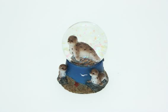 Glitzerkugel Seehund Höhe 6,5 cm (6) Glitzerkugel Seehund Höhe 6,5 cm (6)