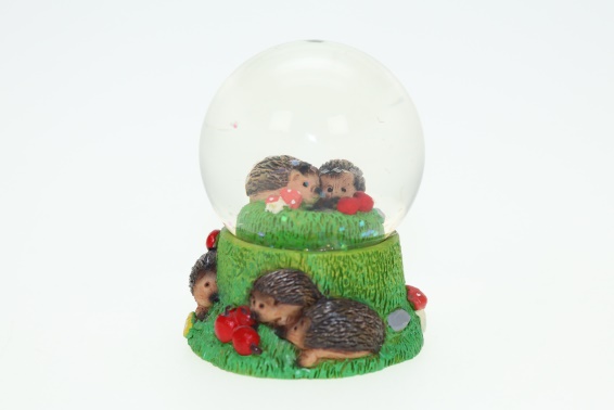 Glitzerkugel Igel Höhe 6,5 cm (6) Glitzerkugel Igel Höhe 6,5 cm (6)