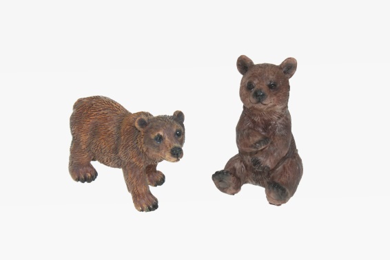 Poly brown bear 2 assorted (12)