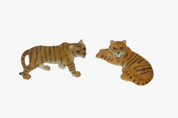 Poly tiger 2 assorted length 8 cm (12)
