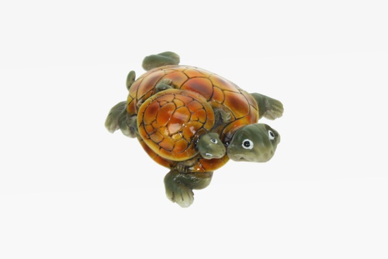 Poly Landschildkröte mit Kind L 6 cm (6)