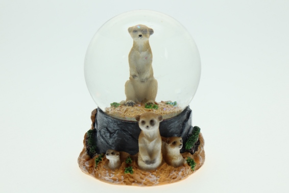 Glitter ball meerkat height 9 cm (6)