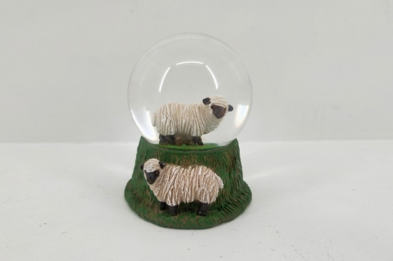 Glitter ball sheep height  6,5 cm (6)