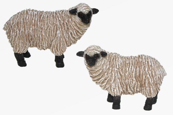 Poly sheep 2 assorted length 8 cm (6)