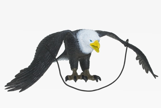 PVC bald eagle dark brown l 54 cm (8)