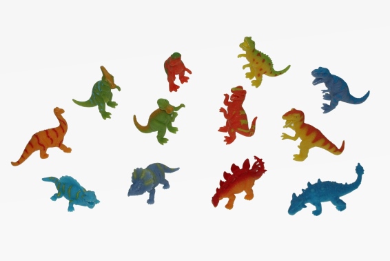 Stretch dinosaur 12 assorted (60)