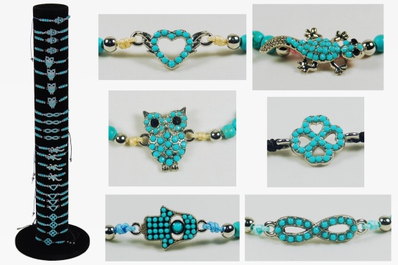 Bracelet with turquoise beads (96)