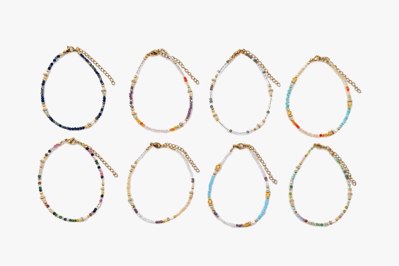 Bracelet with mini glass beads (48)