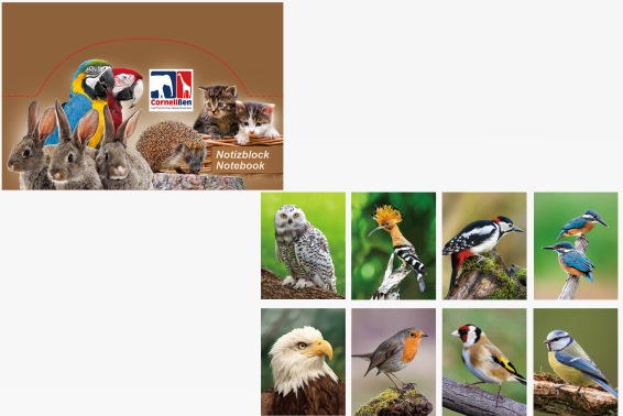 3D Notizblock einheimische Vögel (80)