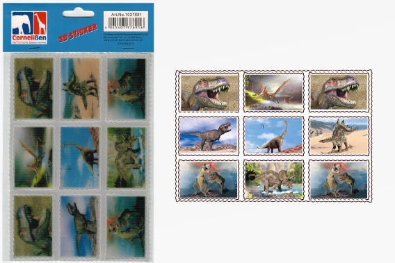 3D stickers dinosaurs 9pcs set (25)