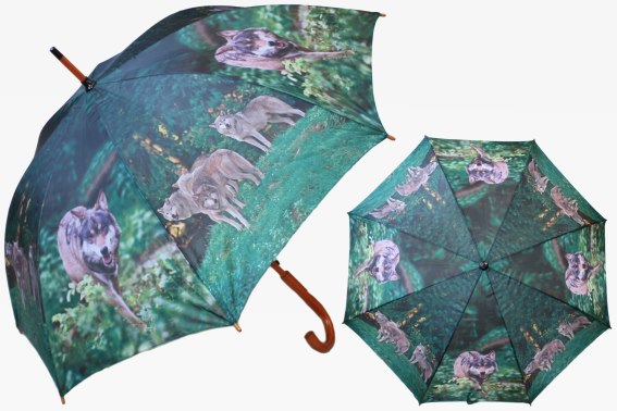 Regenschirm Wölfe Länge 87,5 cm (12)