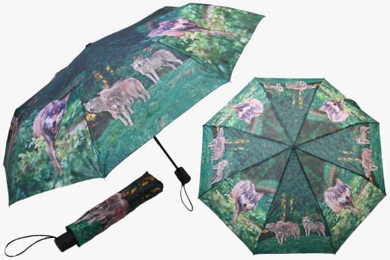 Taschenschirm Wölfe Länge 29 cm (12)