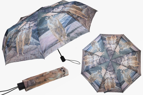 Pocket umbrella meerkats l 29 cm (12)