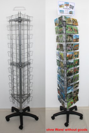 Display stand for postcards h 175 cm