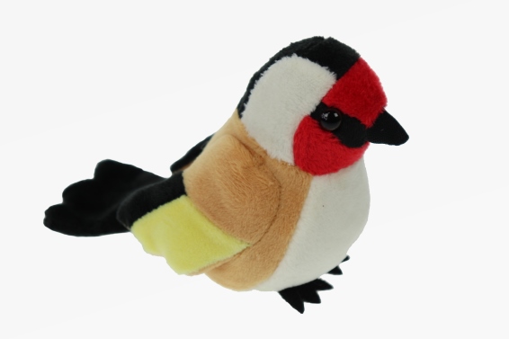 Plush goldfinch length 12 cm (12)