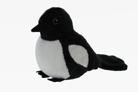Plush magpie height 12 cm (12)