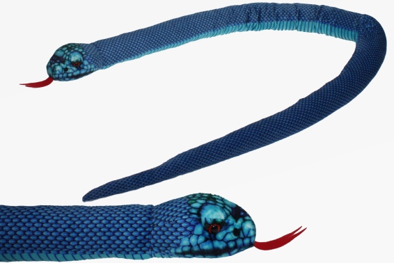 Plush blue pit viper length 150 cm (6)