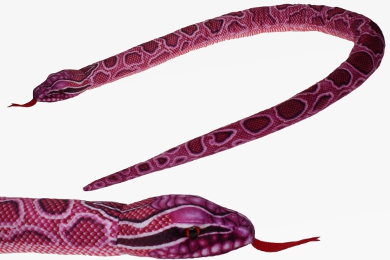 Plush pink python length 150 cm (6)