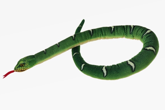 Plush green tree python l 100 cm (6)