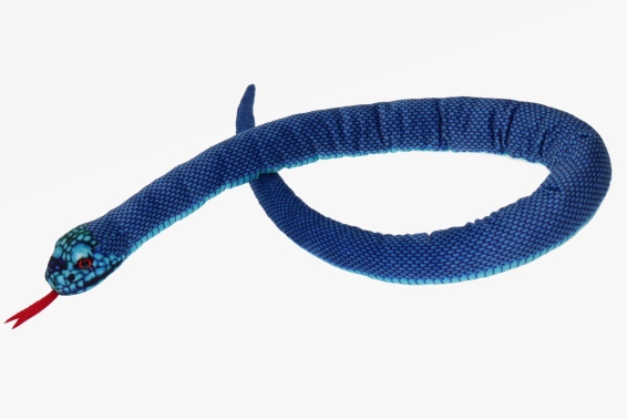 Plush blue pit viper length 100 cm (6)