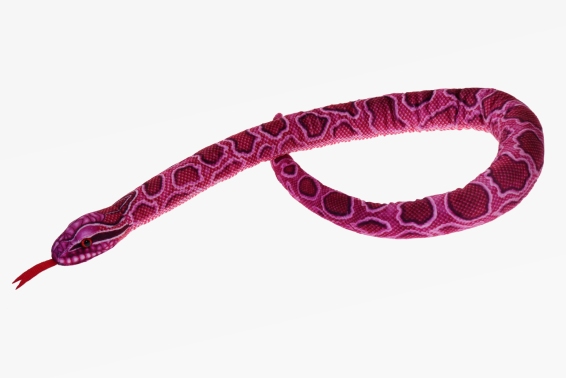 Plush pink python length 100 cm (6)