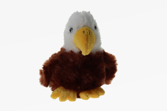 Plush bald eagle height 13 cm (12)