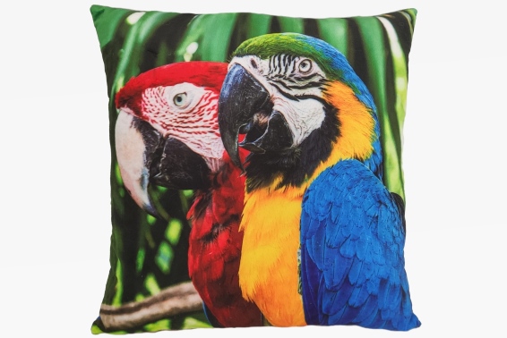 Plush cushion parrot design (3)