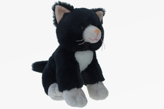 Plüsch schwarze Katze Höhe 19 cm (6)
