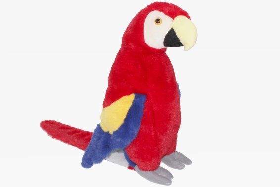 Plush scarlet macaw height 40 cm (3)