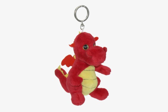 Plush pendant dragon red h 18 cm (12) Plush pendant dragon red h 18 cm (12)