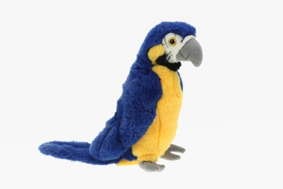 Plush blue and yellow macaw (6) Plush blue and yellow macaw (6)