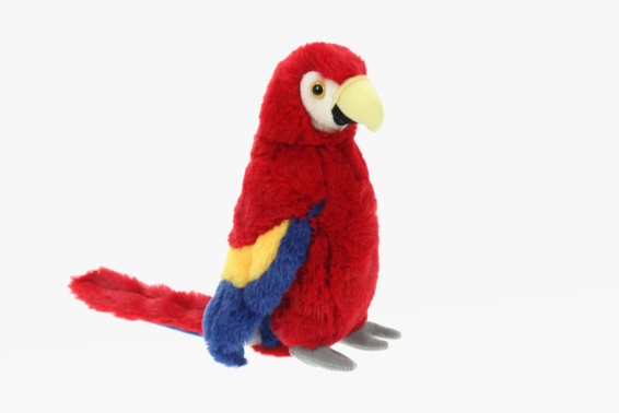 Plush scarlet macaw height 23 cm (6) Plush scarlet macaw height 23 cm (6)